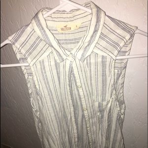 Sleeveless button down